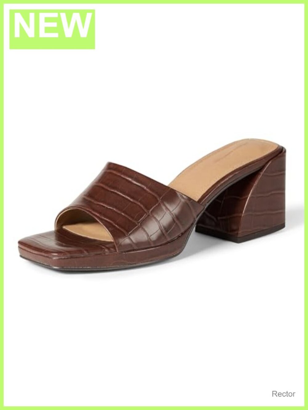 Women's Platform Mule Sandals with Sturdy Block Heel